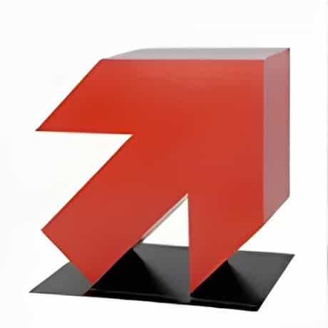 Rednerpult in Pfeilform